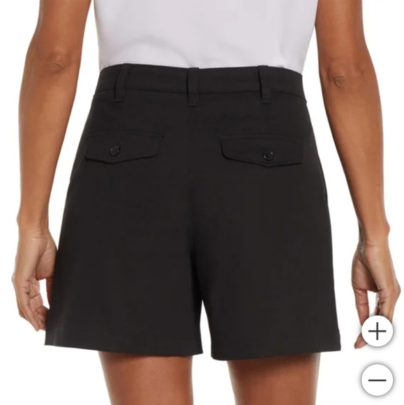 NWT Banana Republic Women's Pleated Short Black 12 - Picture 3 of 6